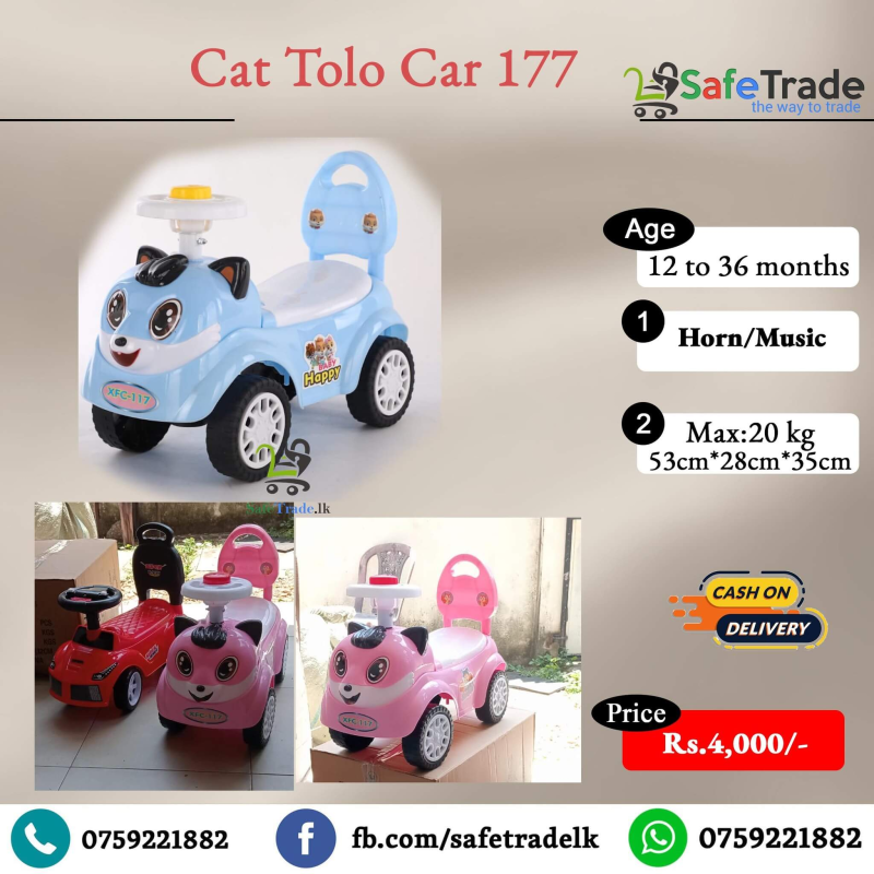 kids Push Tolocar Cat Model 177-Cheap price