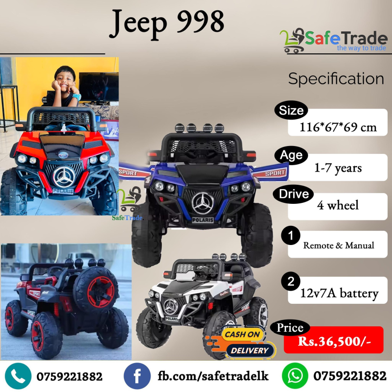 Ride on Jeep 998 - 4WD (5 motors)