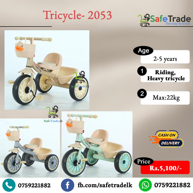 duck face kids tricycle model 2053