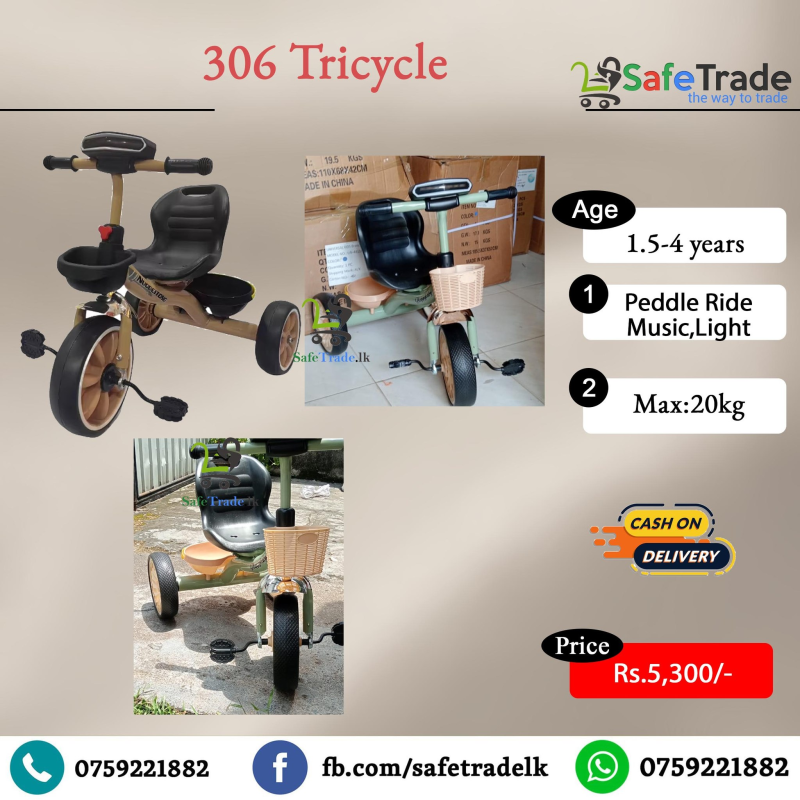 kids music heavy Tricycle 306 model