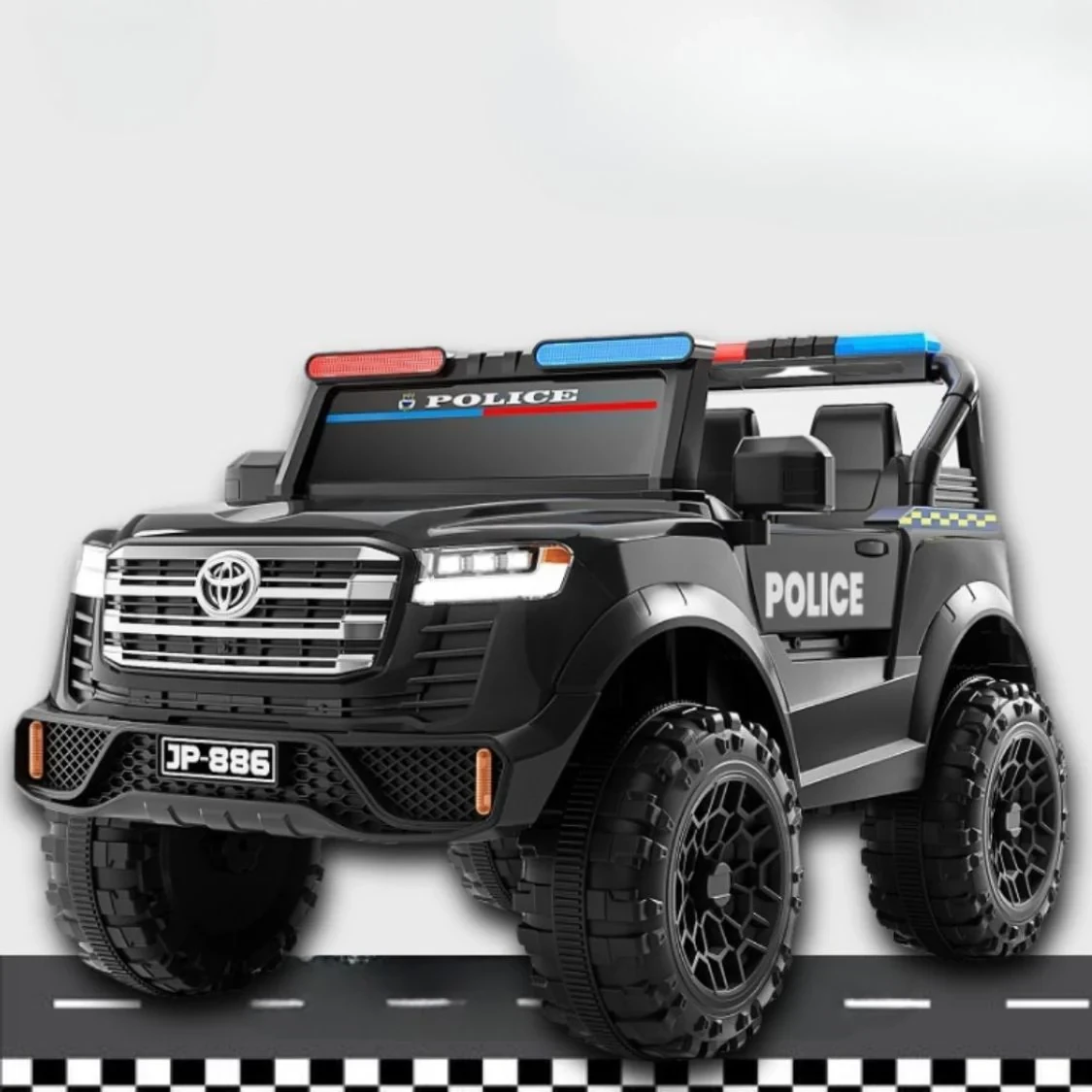 Electric Ride on Police Toyota Jeep M1(3 motors)