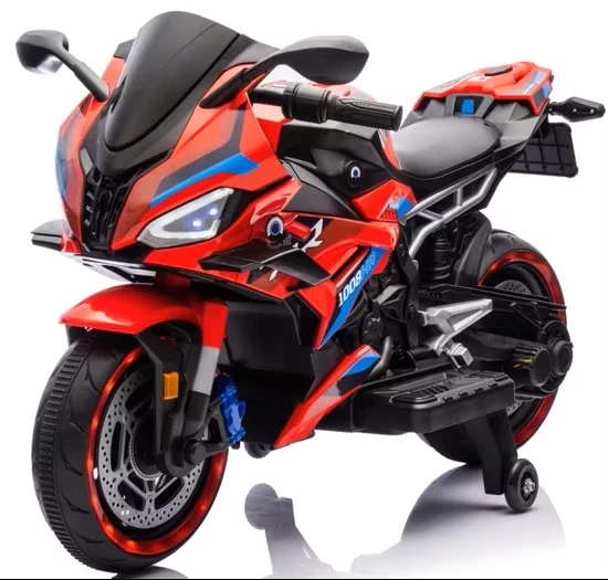 BMW 1000 V8 Two Seater 12V Kids Battery Powered Motorbike, Ride on Motorcycle for Kids  4–12 years | 12V Dual Motor