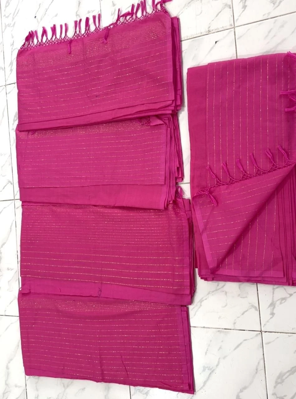 Single Color Design Handloom Saree- Code 204