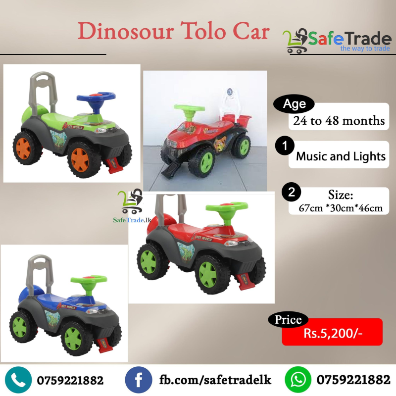 Dinosaur Model Heavy Push Tolocar-8206