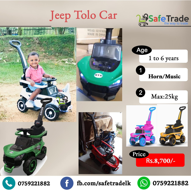 Parent handle heavy push Tolocar -Jeep Model