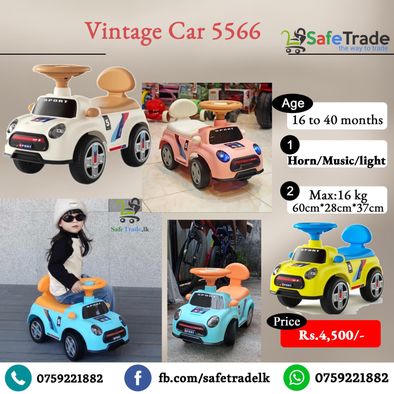 Vintage kids push ride on Tolo car 5566