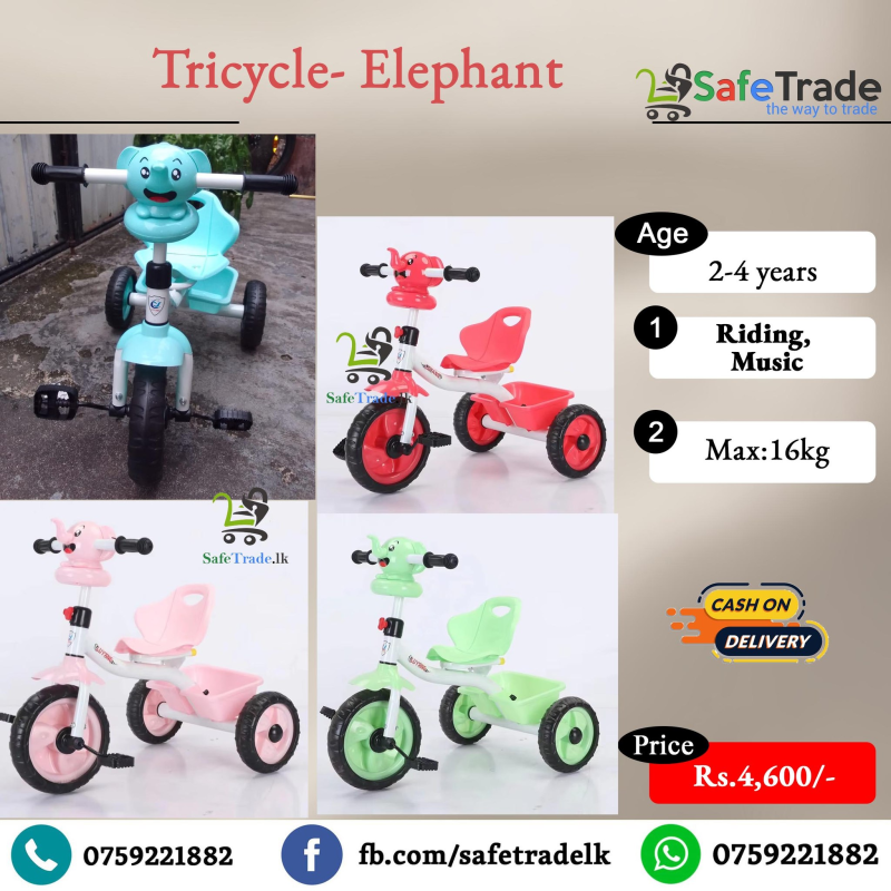 buy kids tricycle with music Elephant model