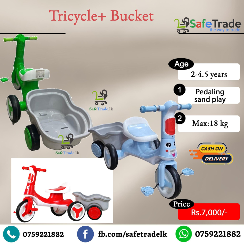 indoor tricycle with pulley Bucket