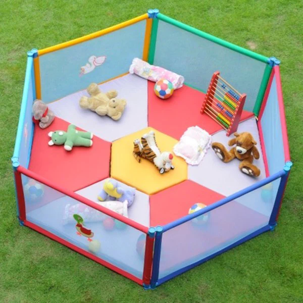 Poco Casa 6 Panel Playpen With Mattress