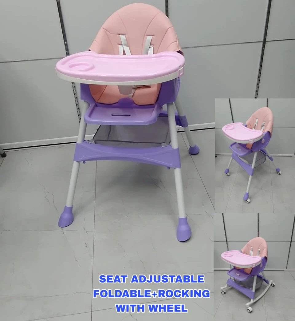 kids Feeding Chair with Rocking Function /Kids High Chair / Foldable Baby High Chair 29C