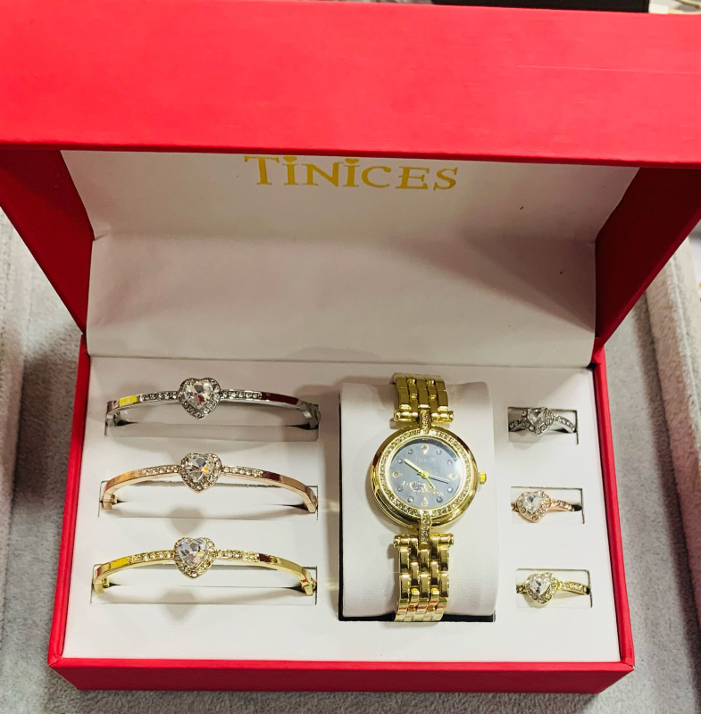 Elegant Jewelry Gift Set with watch, Ring