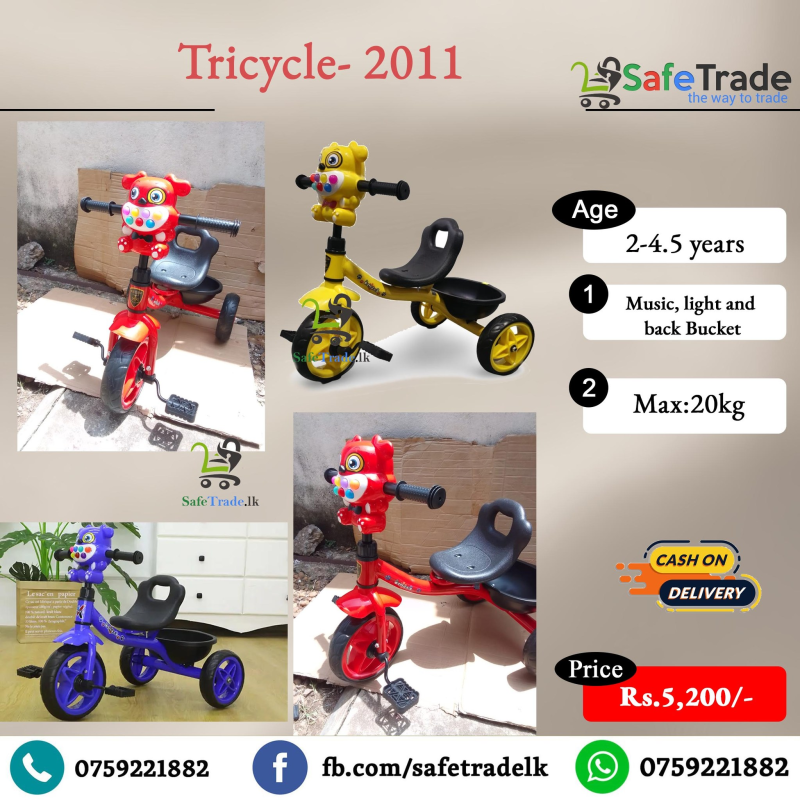 kids tricycle in sri lanka with music and light - model 2011