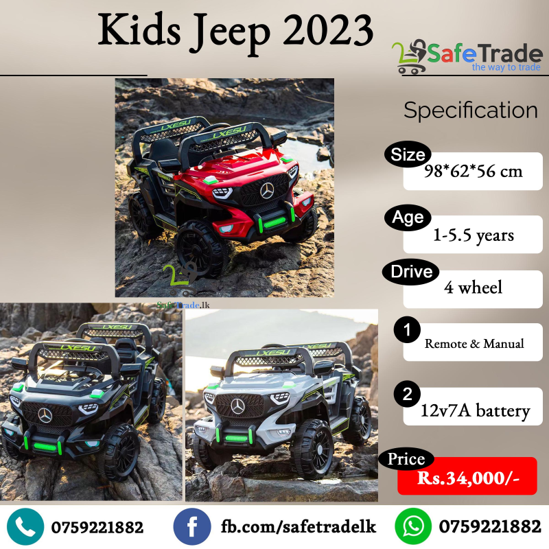 Kids Ride on Low Budget 5 motors Jeep 2023-4WD